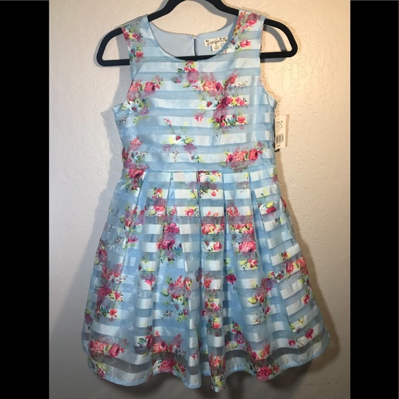 Knitworks girls 14 Easter spring floral dress - Picture 2 of 9